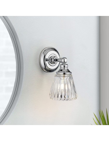 badeværelseslampe væg led krom moderne design spejl