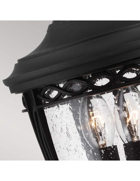 Bedlampe led udendørslamper gammel stil klassiske sokkellamper halvmur sort retro