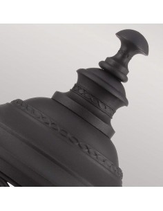 Bedlampe led udendørslamper gammel stil klassiske sokkellamper halvmur sort retro 2