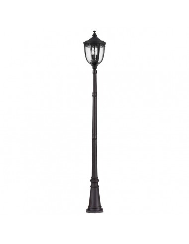 Bedlampe led udendørslamper gammel stil klassiske sort retro lampemast