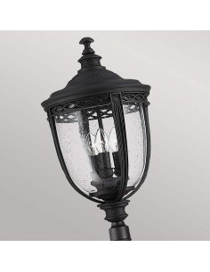 Bedlampe led udendørslamper gammel stil klassiske sort retro lampemast 2