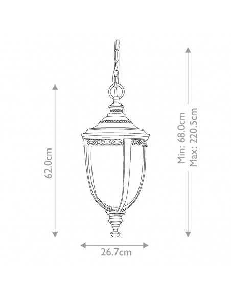 loftlampe udendørslamper gammel stil klassiske lanterne loftlanterne sort
