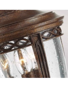 Bedlampe led udendørslamper gammel stil klassiske sokkellamper halvmur sort retro 2
