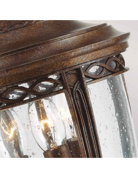 Bedlampe led udendørslamper gammel stil klassiske sokkellamper halvmur sort retro