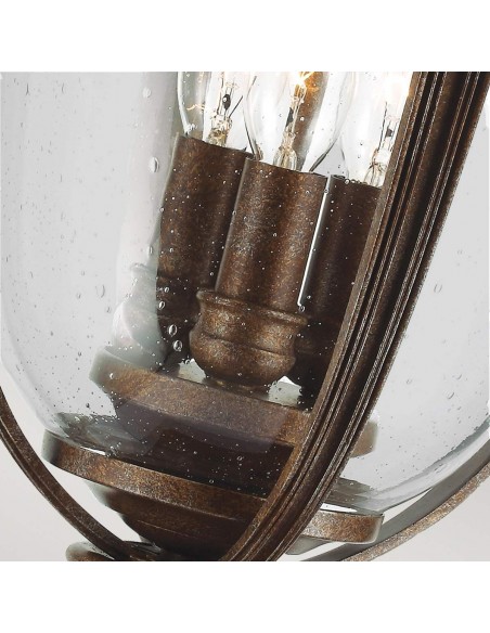 Bedlampe led udendørslamper gammel stil klassiske sokkellamper halvmur sort retro