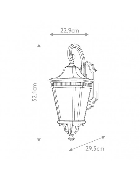 væglampe udendørslamper gammel stil klassisk udendørs lamper sort e27