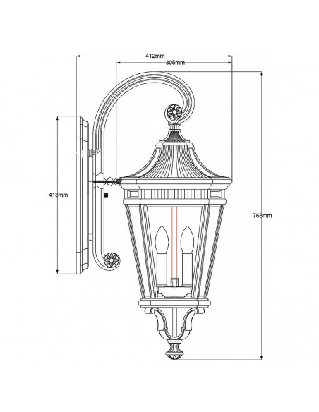 væglampe udendørslamper gammel stil klassisk udendørs lamper sort e27