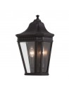 COTSWOLD LANE Udendørs væglampe i aluminium og glas H40,6 cm 2 x E14 - Sort/Klar