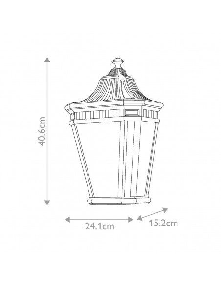 væglampe udendørslamper gammel stil klassisk udendørs lamper sort e27