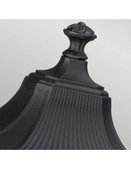 Bedlampe led udendørslamper gammel stil klassiske sokkellamper halvmur sort retro