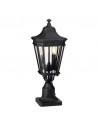 COTSWOLD LANE Udendørs sokkellampe i aluminium og glas H54,4 cm 2 x E14 - Sort/Klar