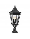 COTSWOLD LANE Udendørs sokkellampe i aluminium og glas H78 cm 3 x E14 - Sort/Klar