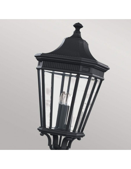 Bedlampe led udendørslamper gammel stil klassiske sort retro stående lampemast