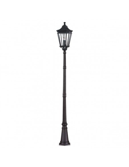 Bedlampe led udendørslamper gammel stil klassiske sort retro stående lampemast