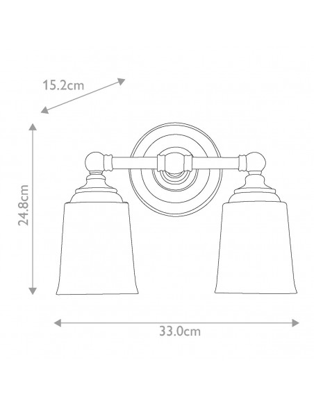 badeværelseslampe væg led messing moderne design spejl