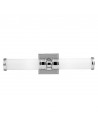 PAYNE Badeværelselampe i stål og opalglas H50,2 cm 2 x 3W G9 LED - Poleret krom/Opalhvid