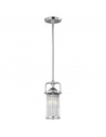PAULSON Badeværelselampe i stål og glas Ø13,3 cm 1 x G9 3W LED - Poleret krom/Klar rillet