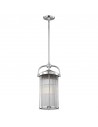 PAULSON Badeværelselampe i stål og glas Ø24,4 cm 3 x G9 3W LED - Poleret krom/Klar rillet