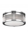 PAULSON Badeværelselampe i stål og glas Ø38,1 cm 4 x G9 3W LED - Poleret krom/Klar rillet