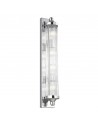 PAULSON Badeværelselampe i stål og glas B73,7 cm 4 x 3W G9 LED - Poleret krom/Klar rillet