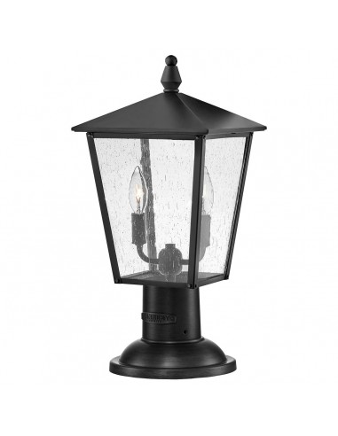 Bedlampe led udendørslamper gammel stil klassiske sokkellamper halvmur sort retro