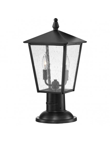 Bedlampe led udendørslamper gammel stil klassiske sokkellamper halvmur sort retro