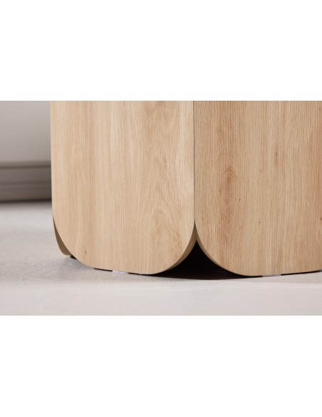 Spisebord træ marmor 120 rundt moderne design eg