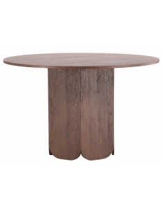 Spisebord træ brun 120 rundt moderne design