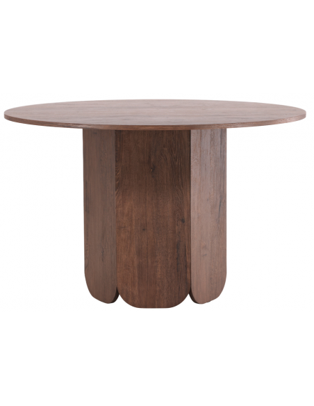 Spisebord træ brun 120 rundt moderne design