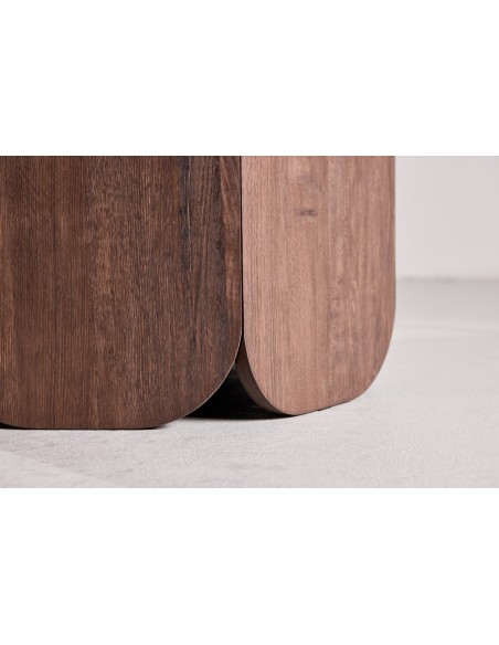 Spisebord træ brun 120 rundt moderne design