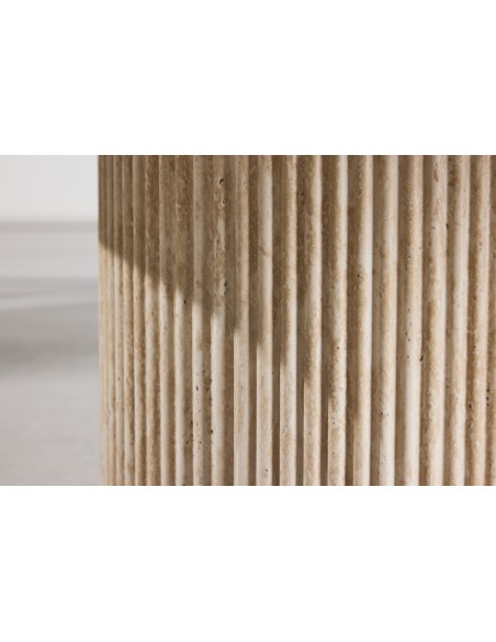Sofabord sten marmor ovalt moderne design