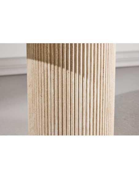 Sofabord sten marmor rundt moderne design sidebord