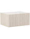 YOR Sofabord i mdf H40 x B80 x D60 cm - Beige marmoriseret