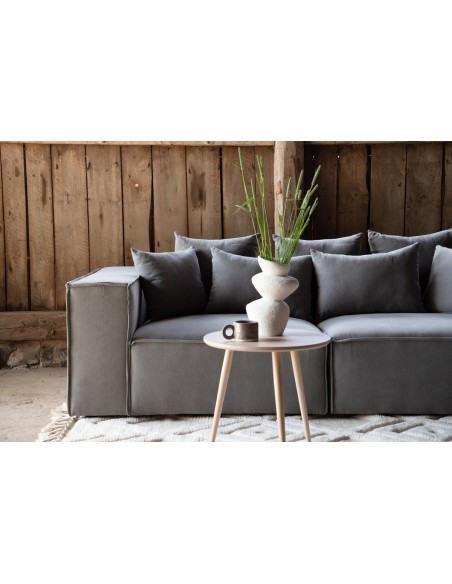 sofa modulsofa moduler moderne design stof grå