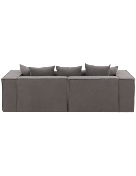 sofa modulsofa moduler moderne design stof grå