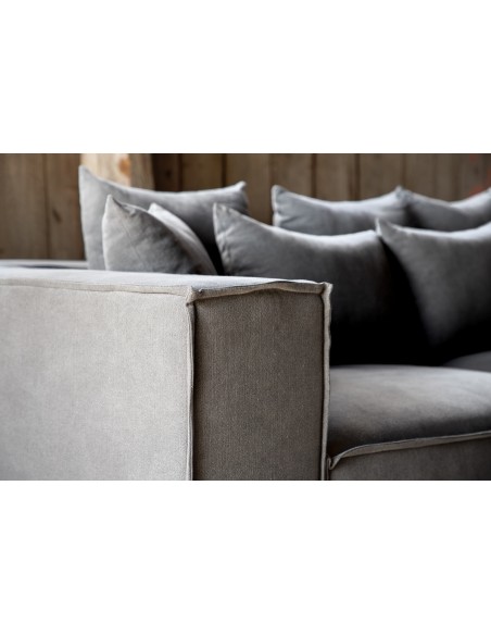 sofa modulsofa moduler moderne design stof grå