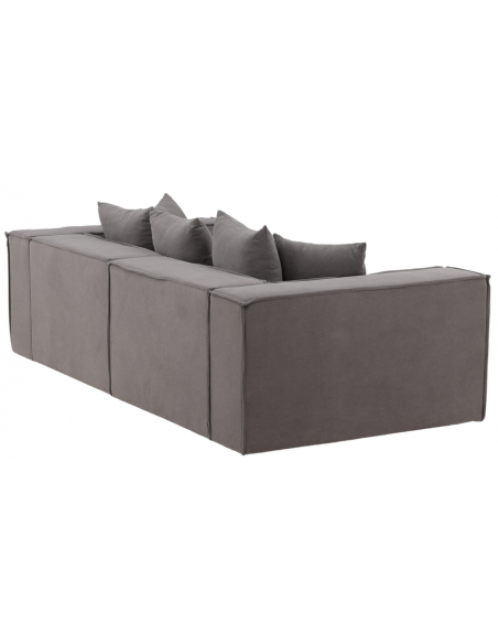 sofa modulsofa moduler moderne design stof grå