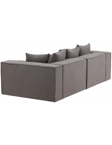 sofa modulsofa moduler moderne design stof grå