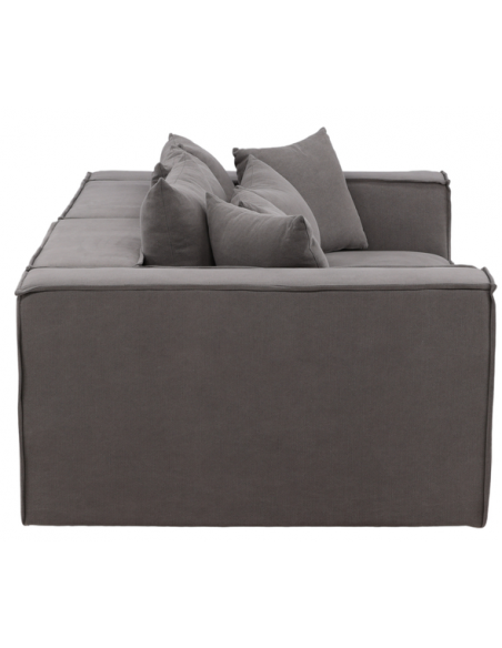 sofa modulsofa moduler moderne design stof grå