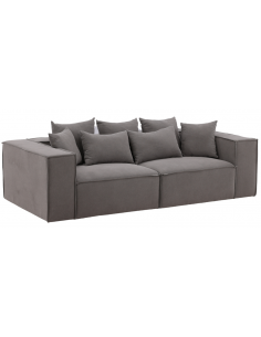 sofa modulsofa moduler moderne design stof grå 2