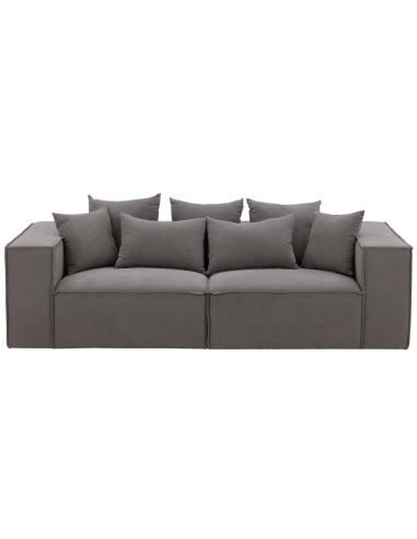 sofa modulsofa moduler moderne design stof grå