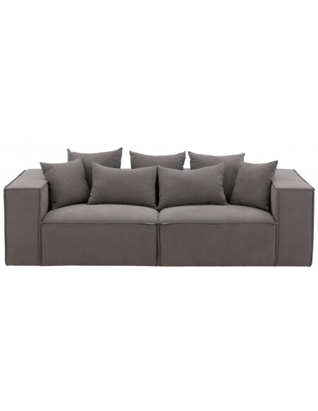 sofa modulsofa moduler moderne design stof grå