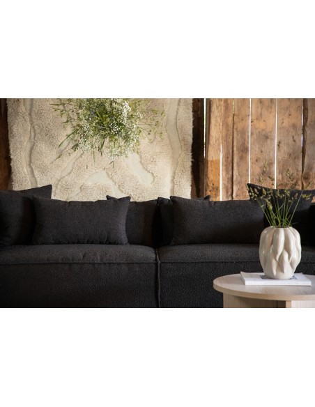 sofa modulsofa moduler moderne design stof sort