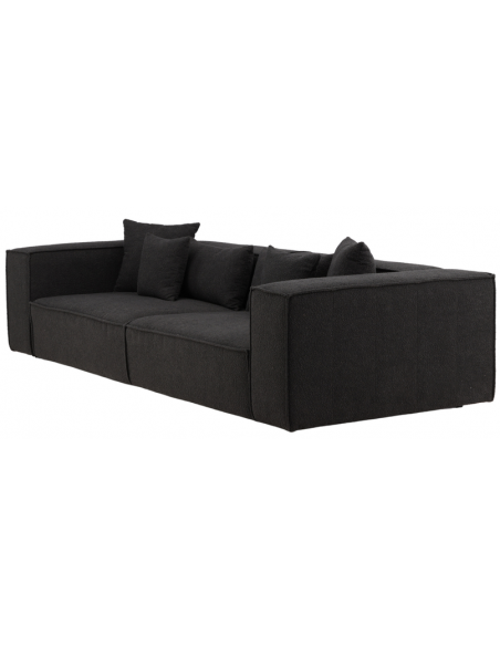 sofa modulsofa moduler moderne design stof sort