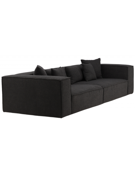 sofa modulsofa moduler moderne design stof sort