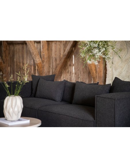 sofa modulsofa moduler moderne design stof sort
