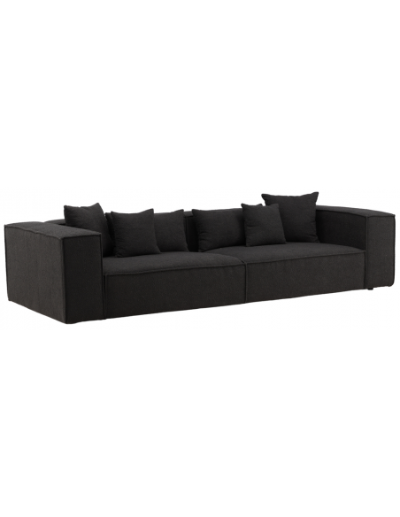 sofa modulsofa moduler moderne design stof sort