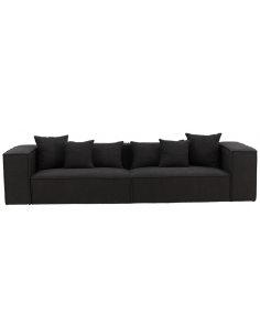 sofa modulsofa moduler moderne design stof sort