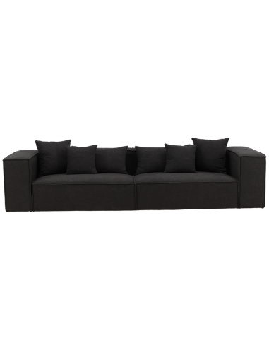 sofa modulsofa moduler moderne design stof sort