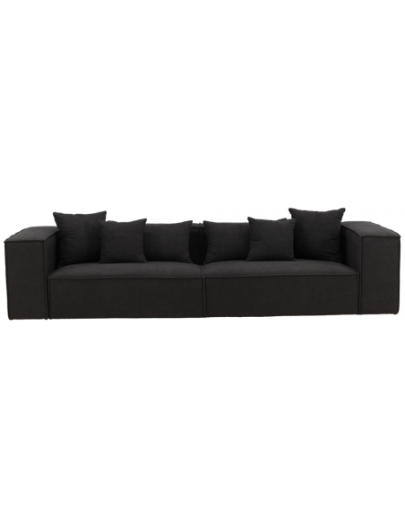 sofa modulsofa moduler moderne design stof sort